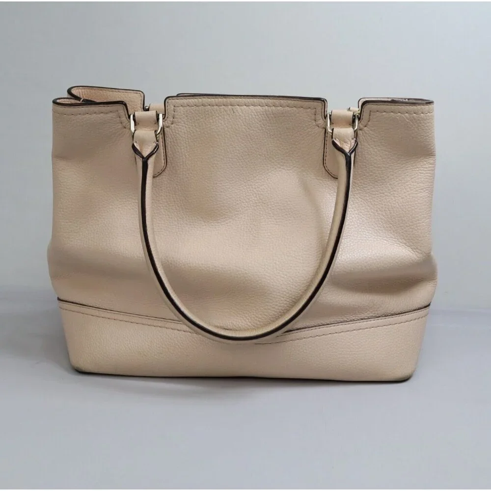 Kate Spade Jenner MacCall Cow Light Pink Leather Shoulder Tote‎ Bag